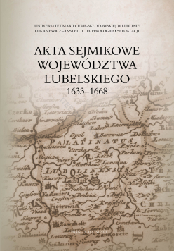 Akta sejmikowe województwa lubelskiego 1633–1668